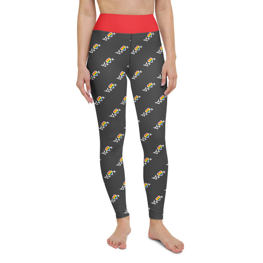 Love Everyone: Logic Pride Heart Yoga Leggings