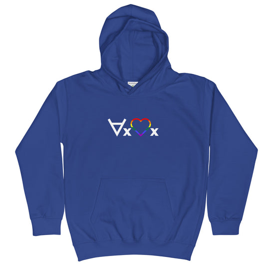 Love Everyone: Kids Pride Heart Hoodie