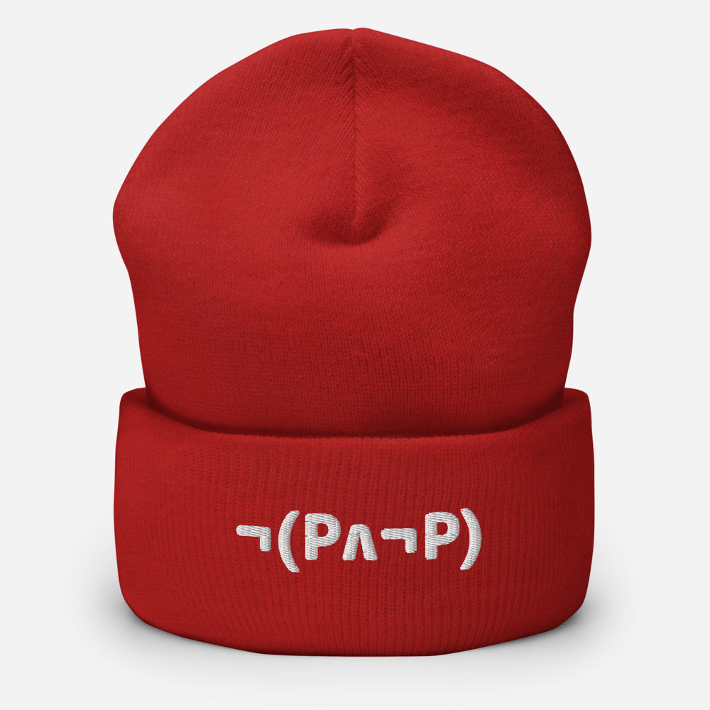Law of Non-Contradiction: Symbolic Logic Winter Beanie