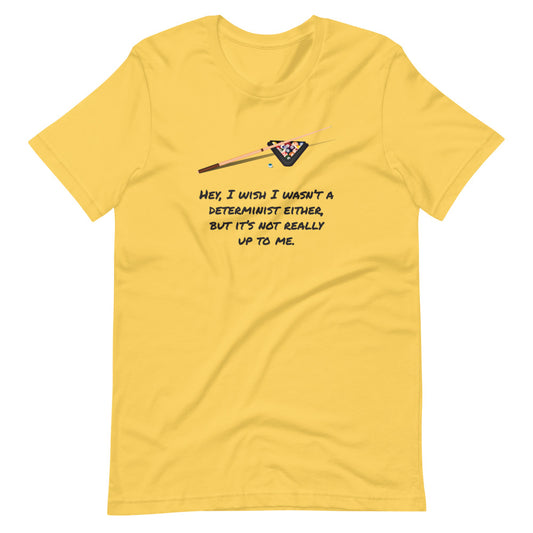 I Wish I Wasn't a Determinist: Philosophy T-Shirt