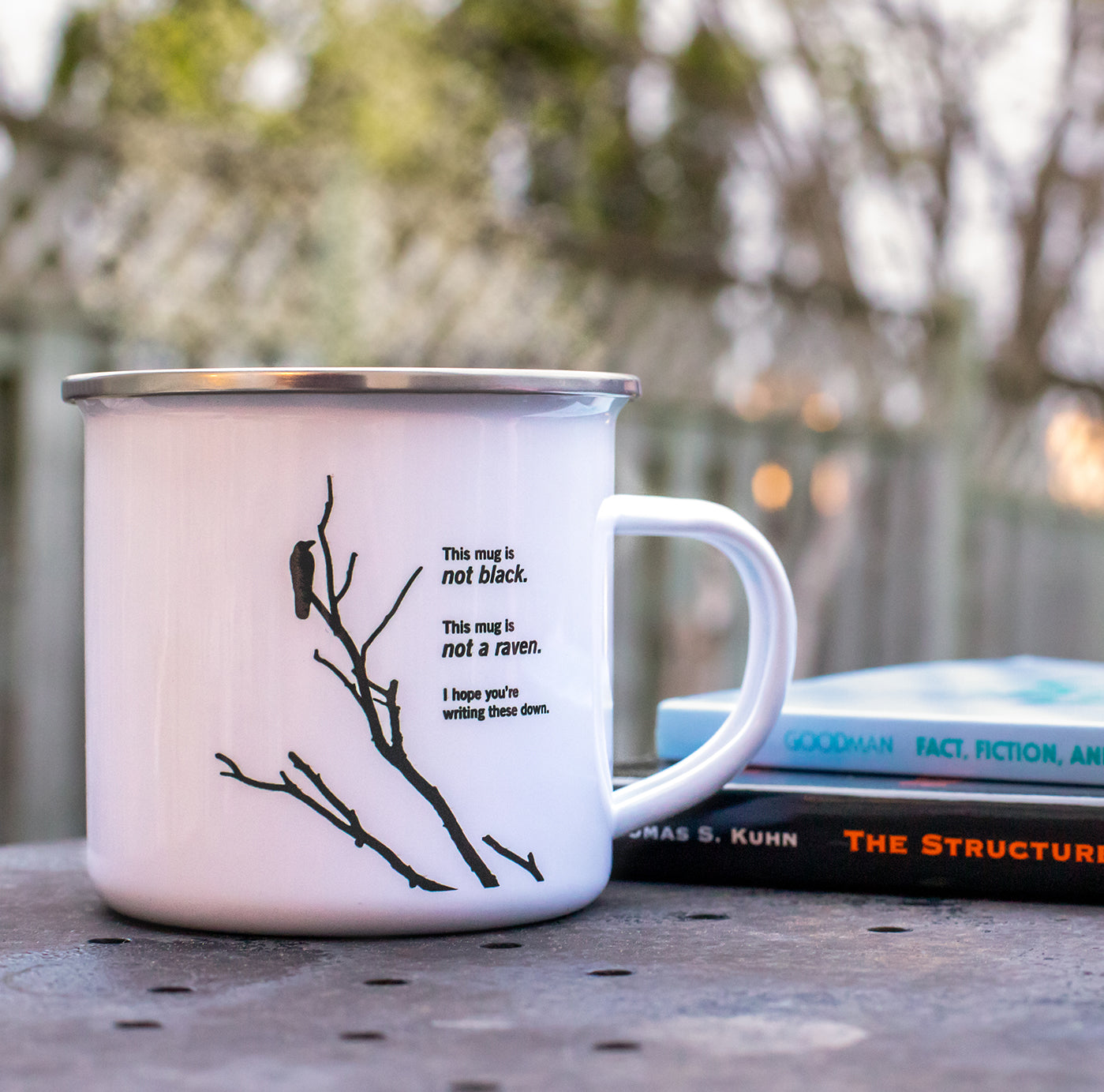 Paradox of the Ravens: Philosopher's Camping Mug