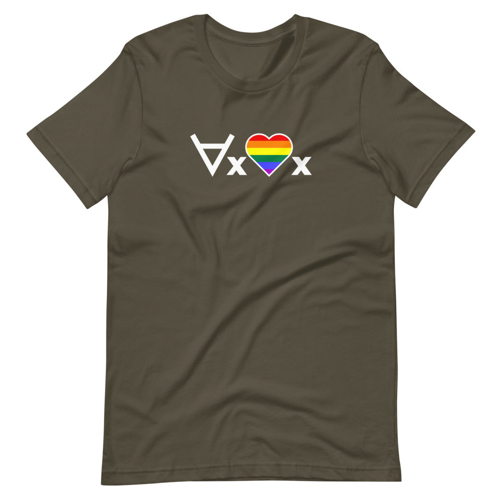 Love Everyone: Logic Pride Heart T-Shirt