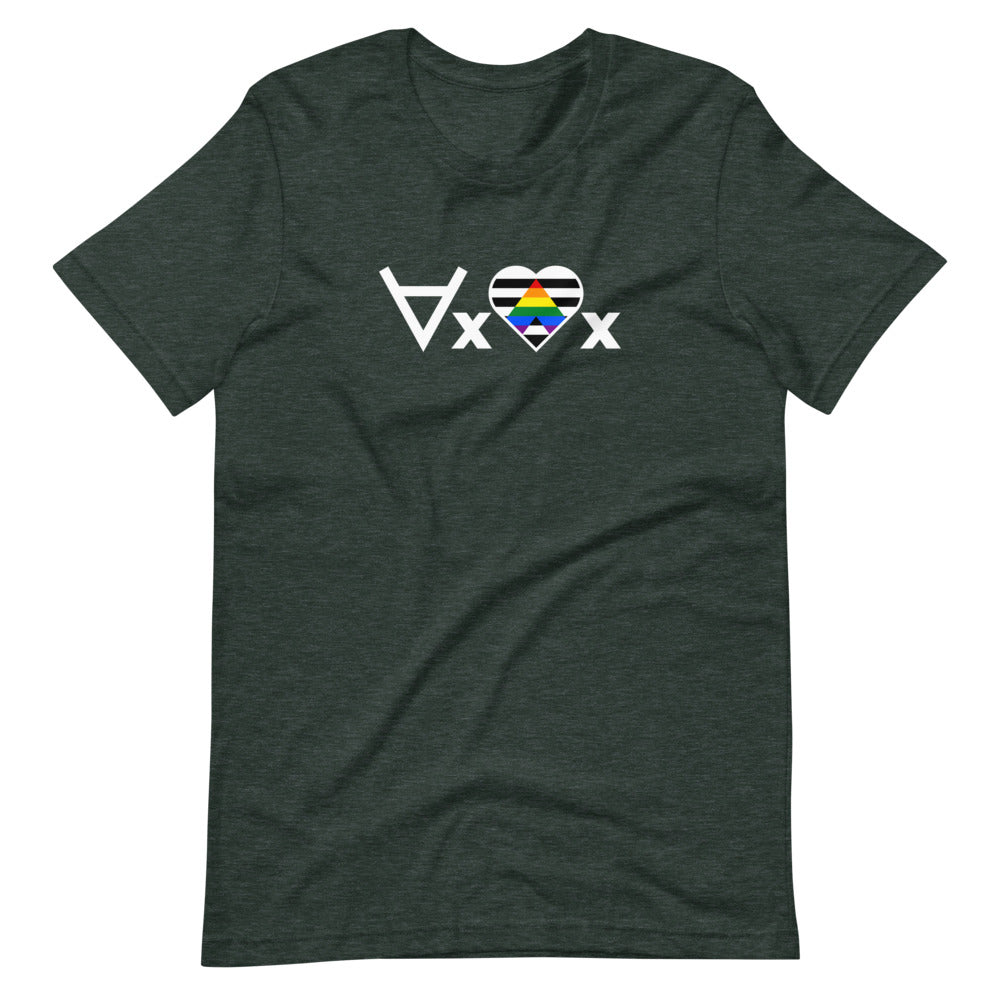 Love Everyone: Ally Pride Heart T-Shirt